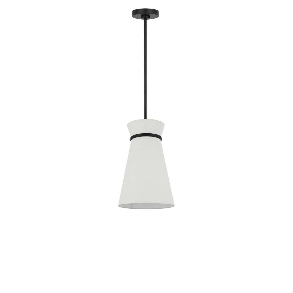 Generation Lighting - GLP1751MBK - One Light Pendant - Fynn - Midnight Black
