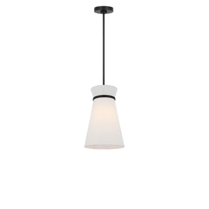 Generation Lighting - GLP1751MBKE - One Light Pendant - Fynn - Midnight Black