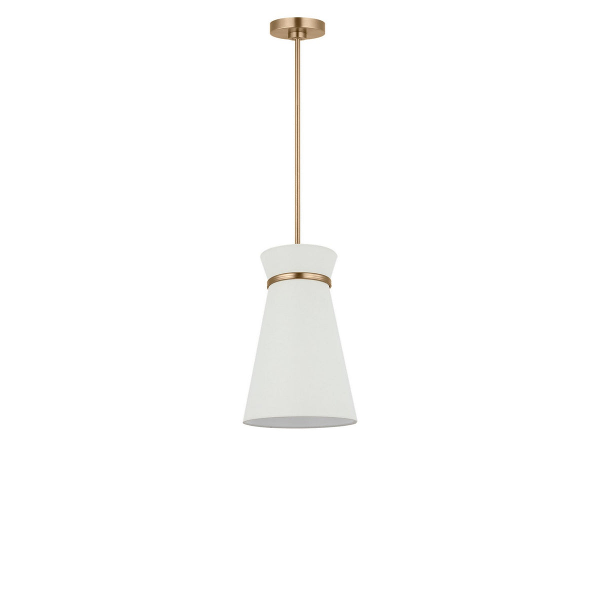 Generation Lighting - GLP1751SB - One Light Pendant - Fynn - Satin Brass