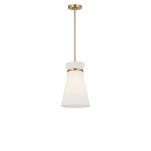 Generation Lighting - GLP1751SB - One Light Pendant - Fynn - Satin Brass