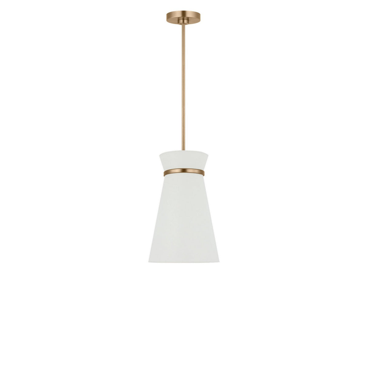 Generation Lighting - GLP1751SBE - One Light Pendant - Fynn - Satin Brass