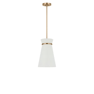Generation Lighting - GLP1751SBE - One Light Pendant - Fynn - Satin Brass