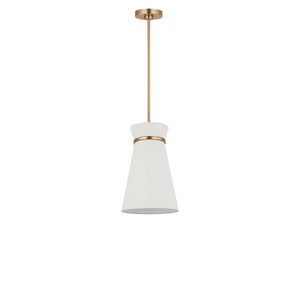 Generation Lighting - GLP1751SBE - One Light Pendant - Fynn - Satin Brass