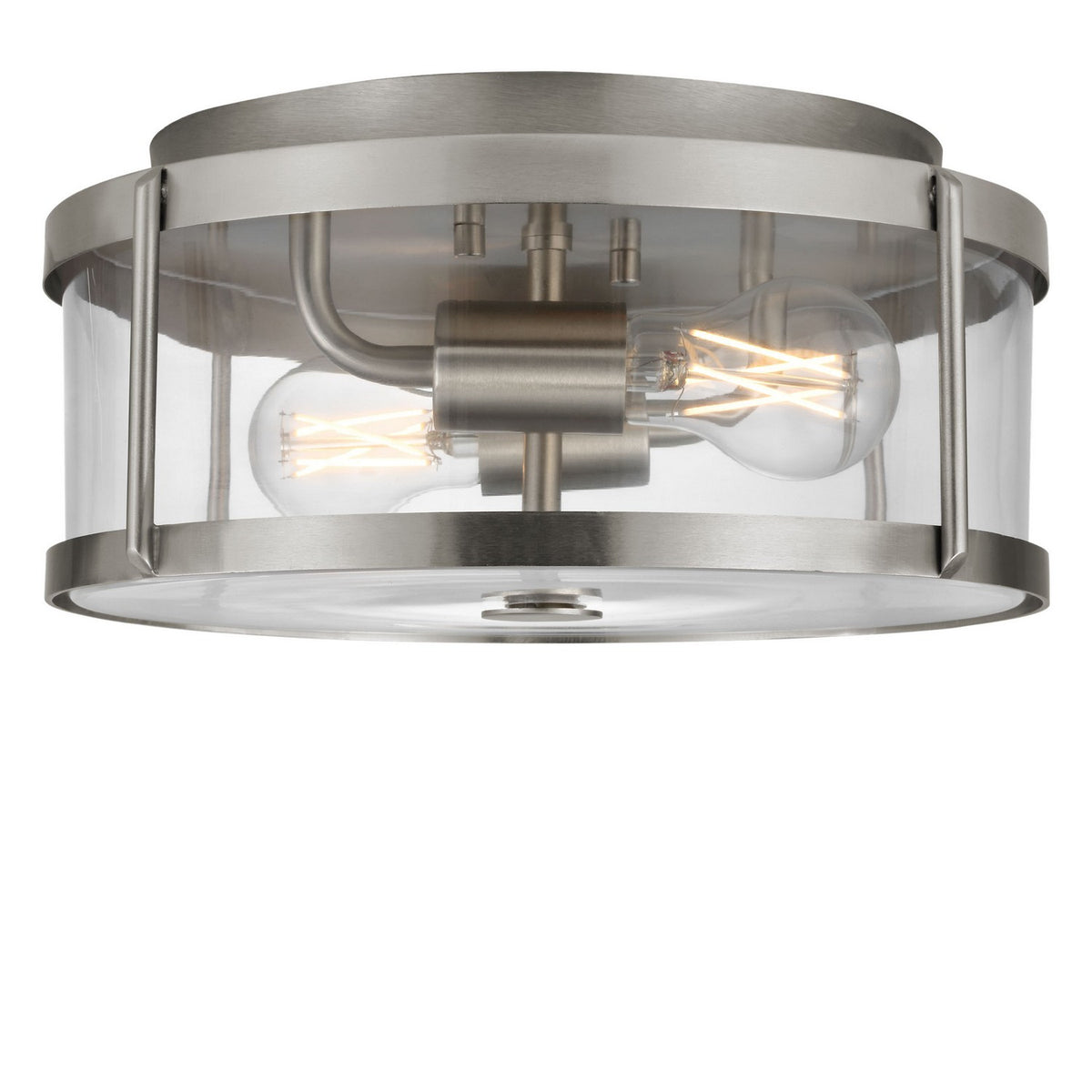 Generation Lighting - GLF1732BNE - Two Light Flush Mount - Lumra - Brushed Nickel