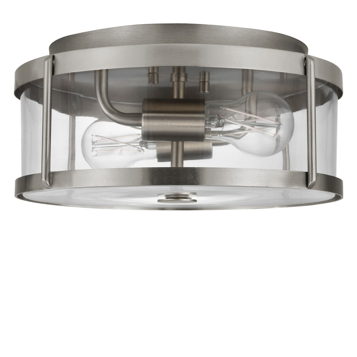 Generation Lighting - GLF1732BNE - Two Light Flush Mount - Lumra - Brushed Nickel