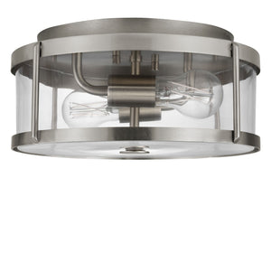 Generation Lighting - GLF1732BNE - Two Light Flush Mount - Lumra - Brushed Nickel