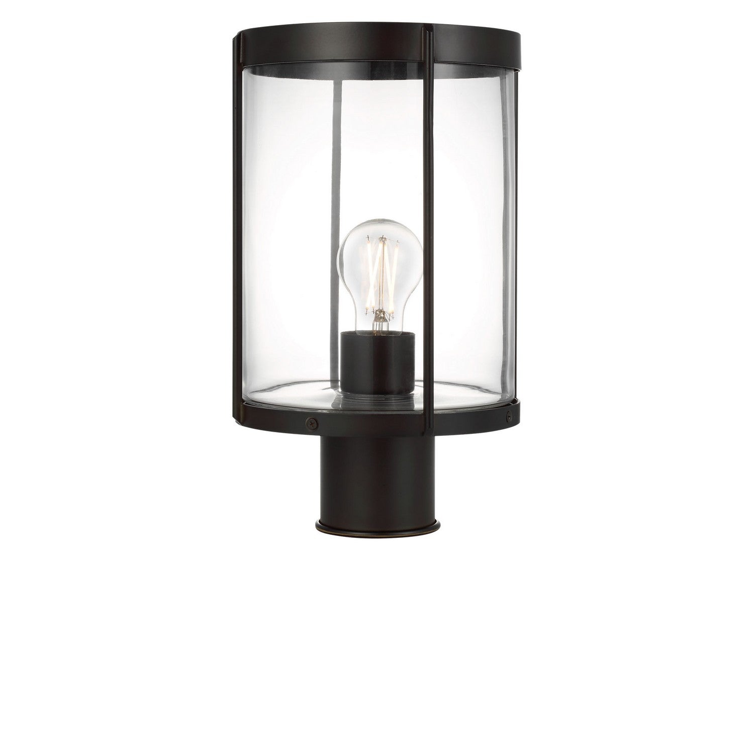 Generation Lighting - GLO1741C-TXBE - One Light Outdoor Post Lantern - Luning - Textured Black