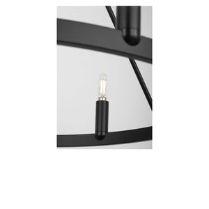Generation Lighting - GLC2016MBK - Six Light Chandelier - Mirla - Midnight Black
