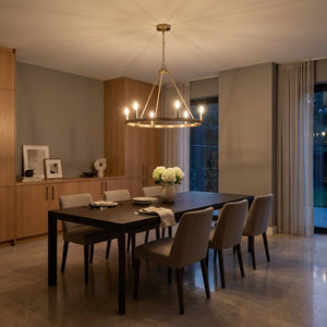 Generation Lighting - GLC2016SB - Six Light Chandelier - Mirla - Satin Brass