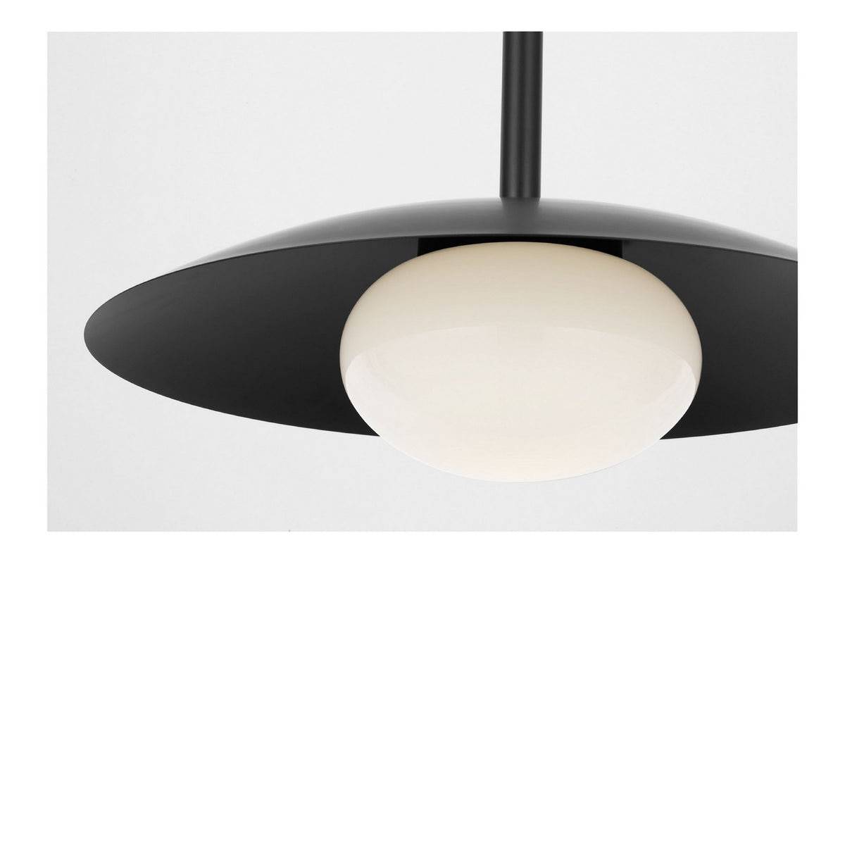 Generation Lighting - GLP2041MBK - One Light Pendant - Mont - Midnight Black