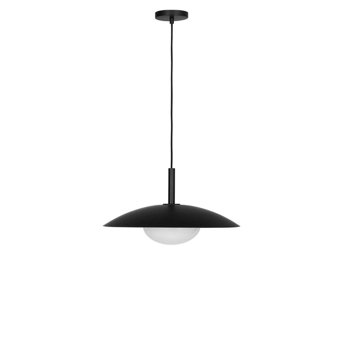 Generation Lighting - GLP2041MBKE - One Light Pendant - Mont - Midnight Black
