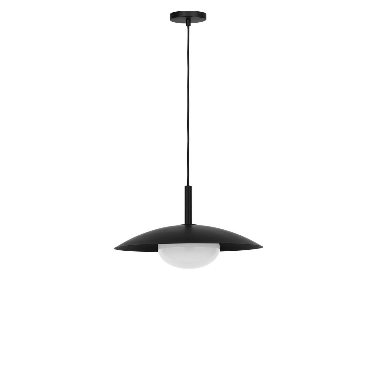 Generation Lighting - GLP2041MBKE - One Light Pendant - Mont - Midnight Black