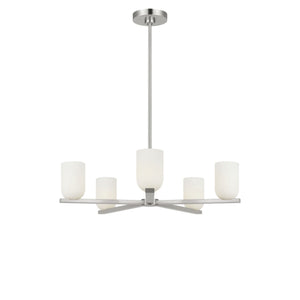 Generation Lighting - GLC1935BN - Five Light Chandelier - Neblina - Brushed Nickel