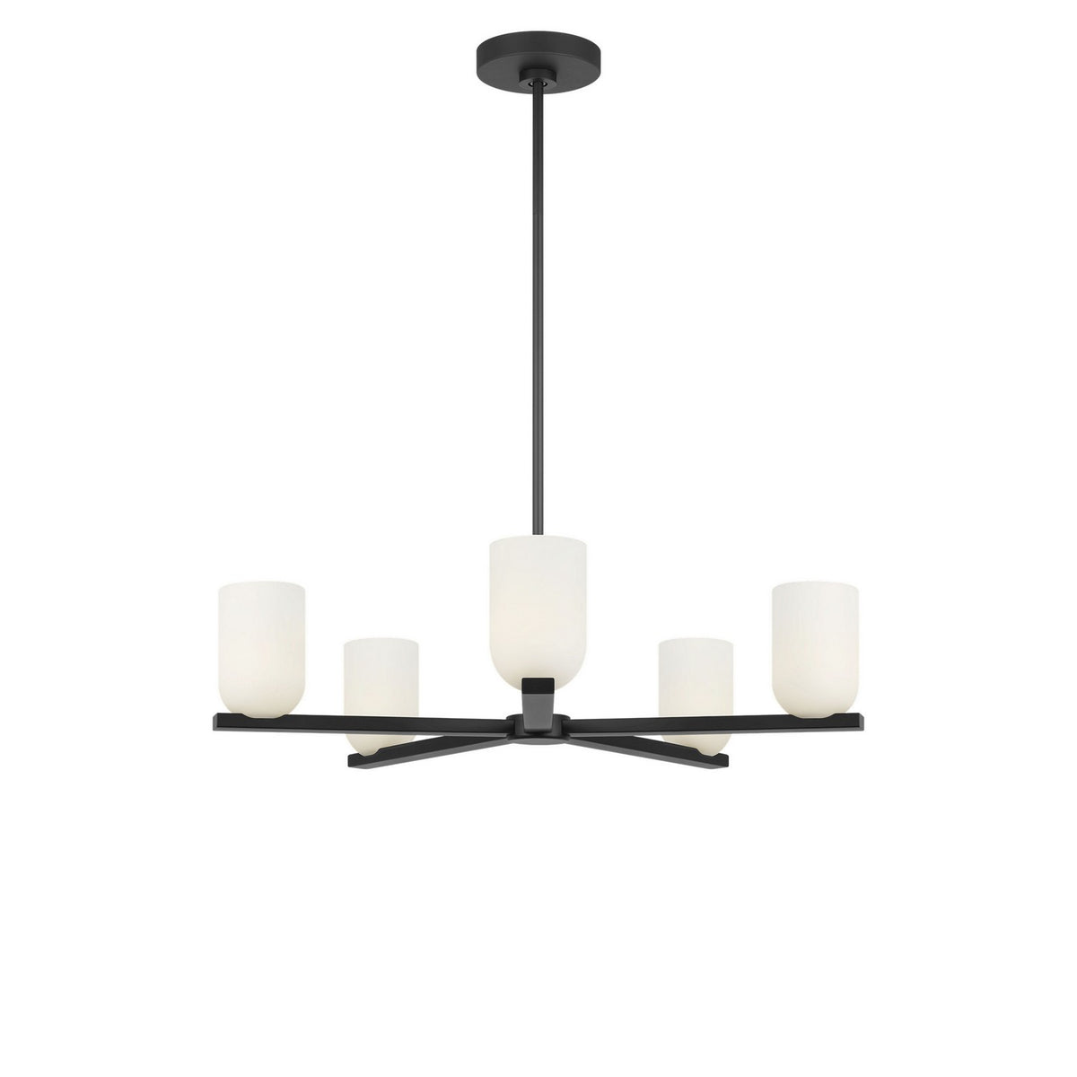 Generation Lighting - GLC1935MBKE - Five Light Chandelier - Neblina - Midnight Black