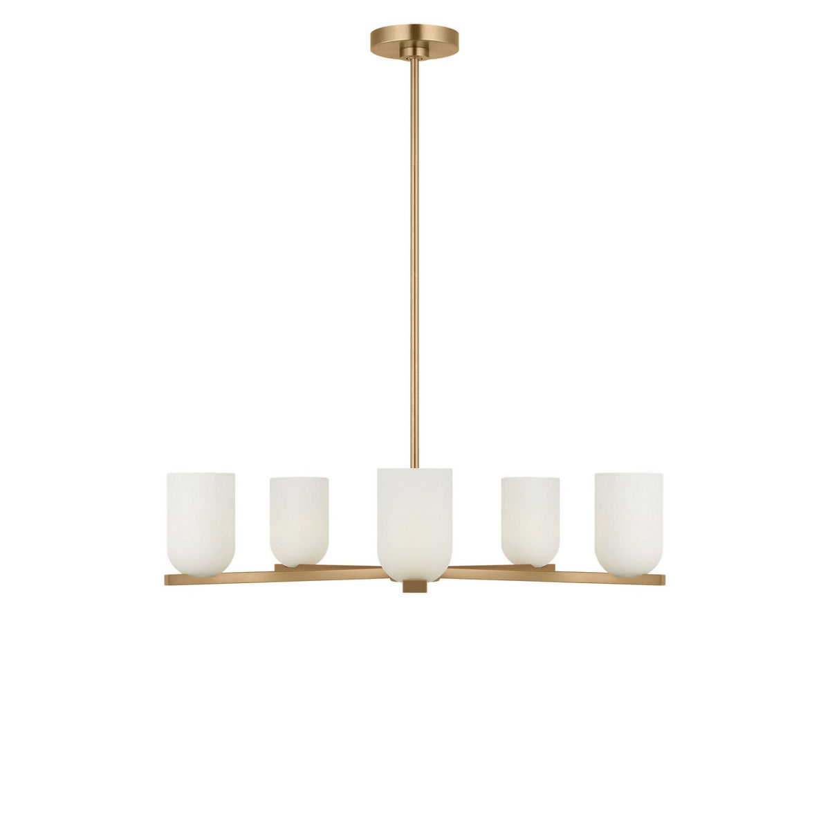 Generation Lighting - GLC1935SBE - Five Light Chandelier - Neblina - Satin Brass