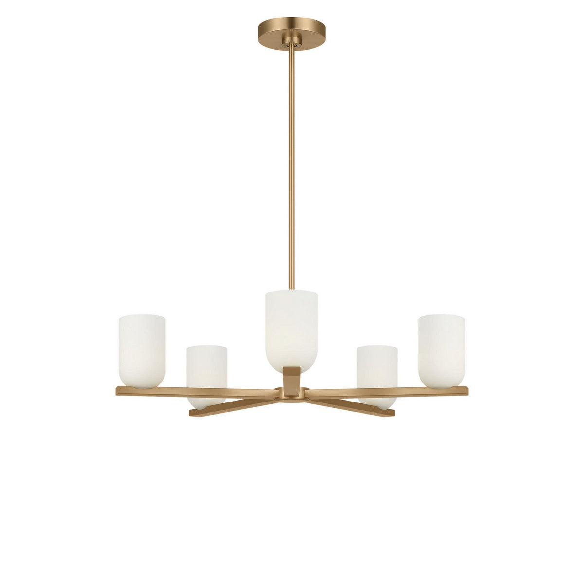 Generation Lighting - GLC1935SBE - Five Light Chandelier - Neblina - Satin Brass