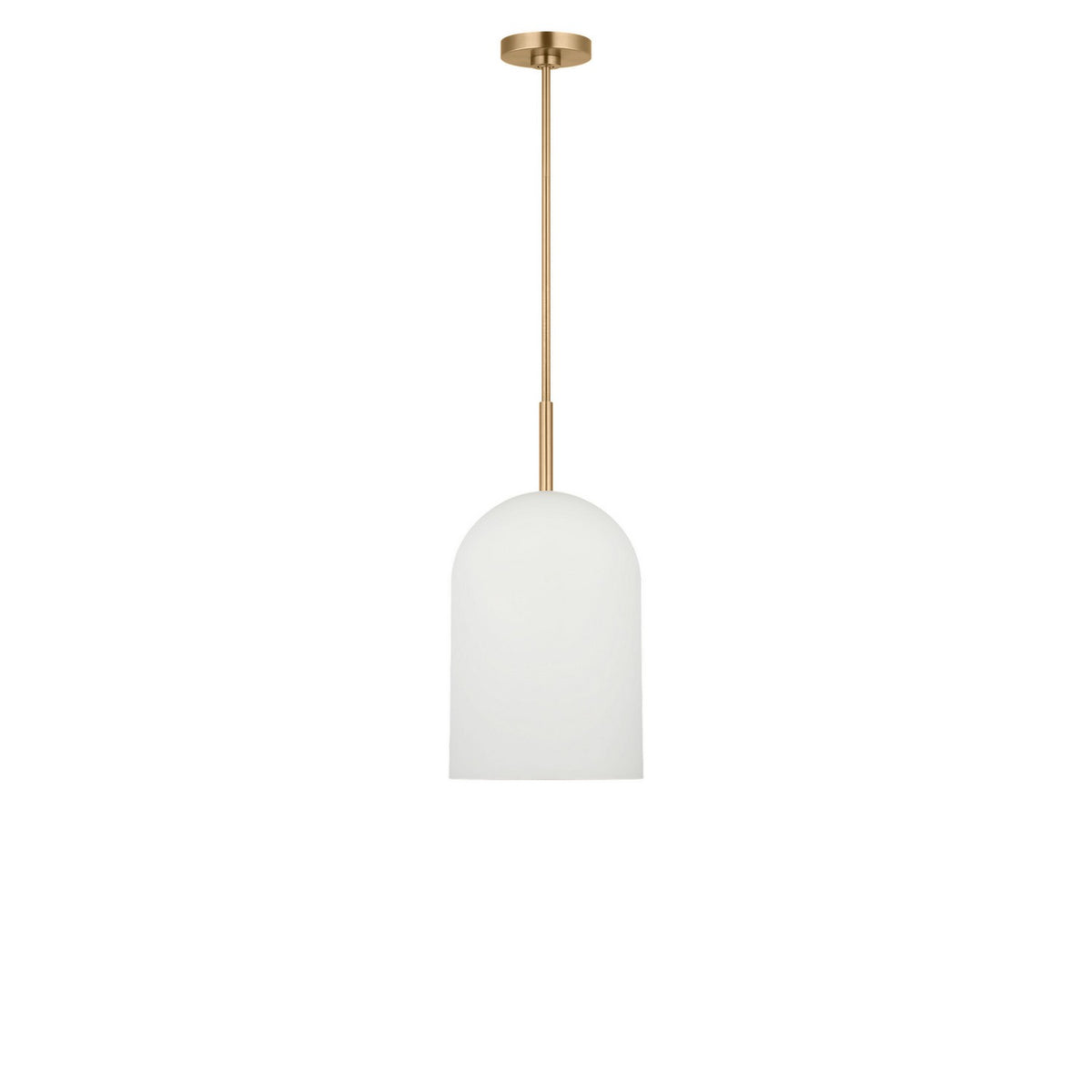Generation Lighting - GLP1941SB - One Light Pendant - Neblina - Satin Brass