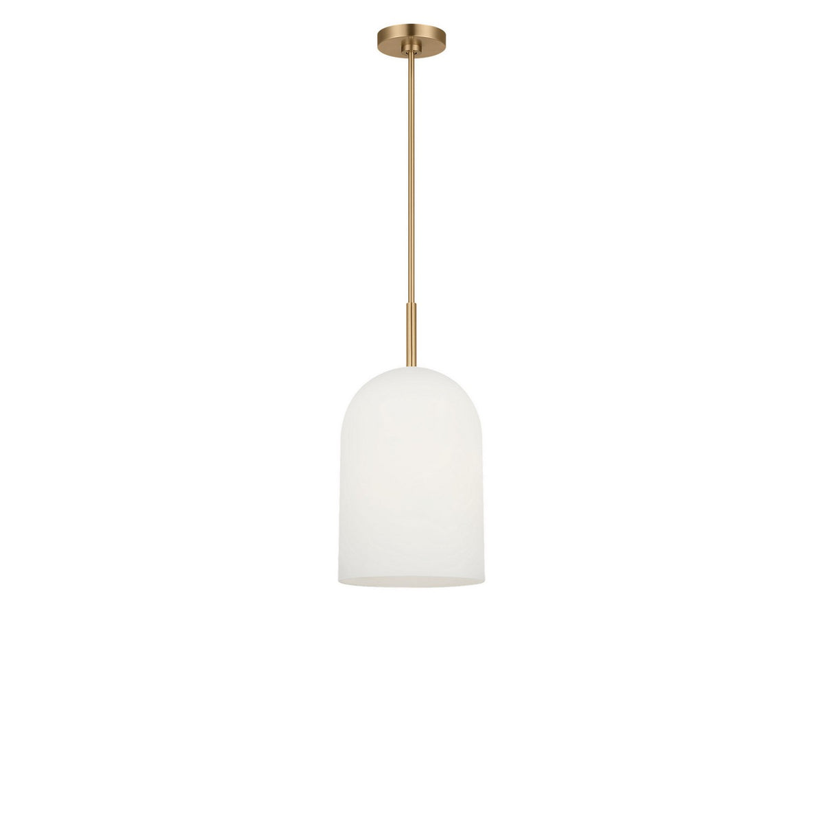 Generation Lighting - GLP1941SBE - One Light Pendant - Neblina - Satin Brass