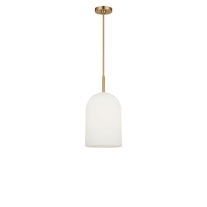Generation Lighting - GLP1941SBE - One Light Pendant - Neblina - Satin Brass
