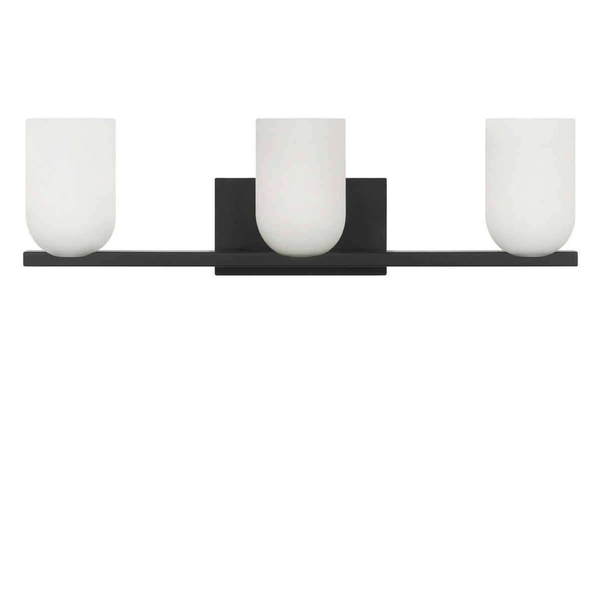 Generation Lighting - GLV1973MBK - Three Light Vanity - Neblina - Midnight Black