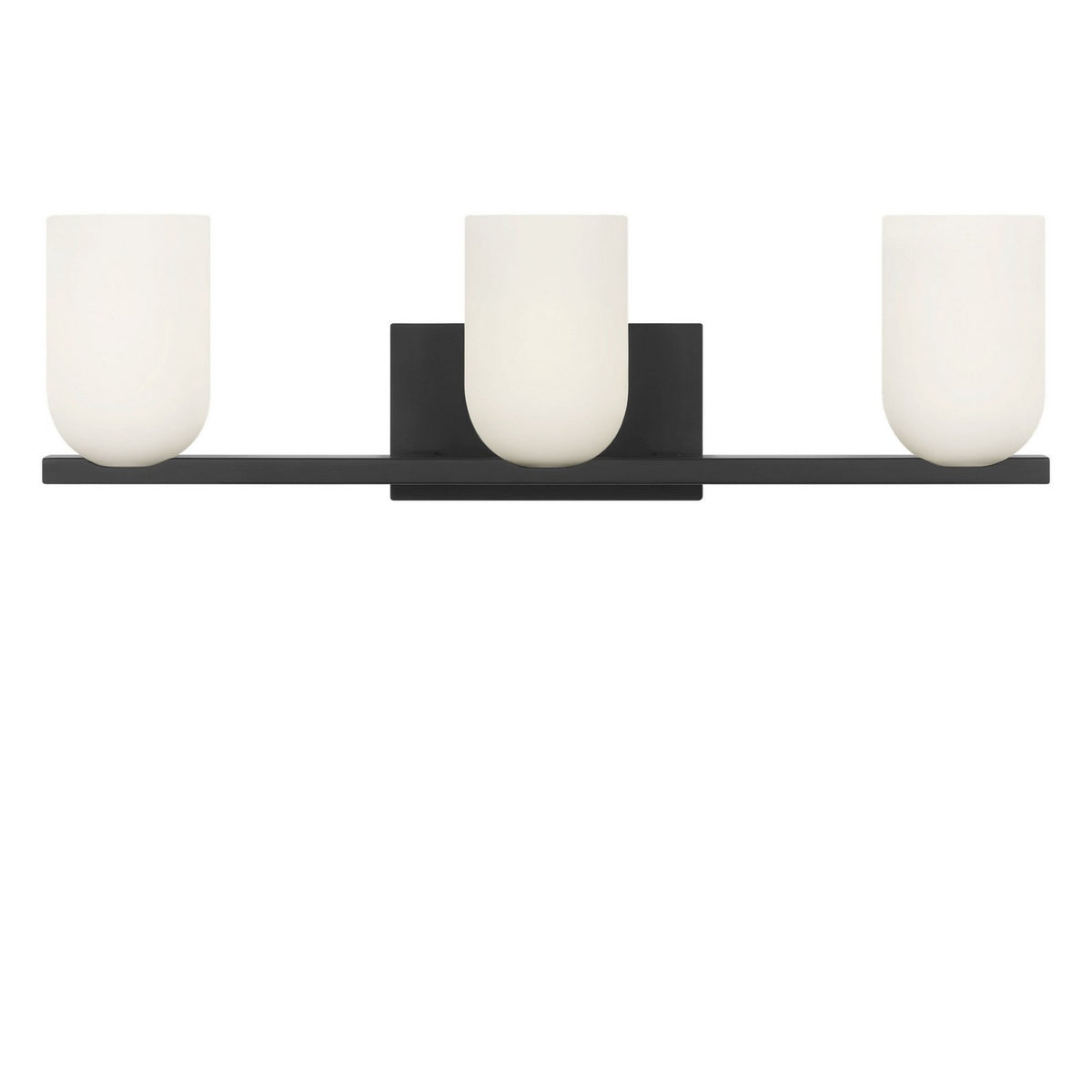 Generation Lighting - GLV1973MBKE - Three Light Vanity - Neblina - Midnight Black