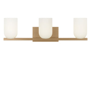 Generation Lighting - GLV1973SB - Three Light Vanity - Neblina - Satin Brass