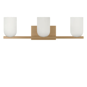 Generation Lighting - GLV1973SB - Three Light Vanity - Neblina - Satin Brass