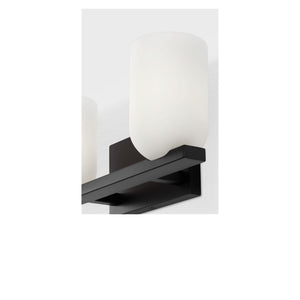 Generation Lighting - GLV1962MBK - Two Light Vanity - Neblina - Midnight Black