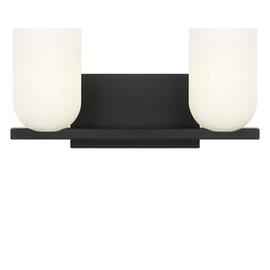 Generation Lighting - GLV1962MBK - Two Light Vanity - Neblina - Midnight Black