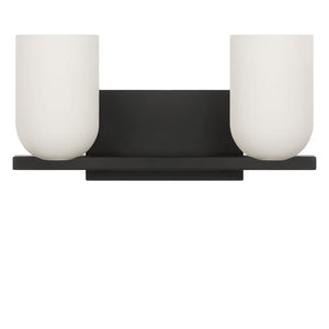 Generation Lighting - GLV1962MBK - Two Light Vanity - Neblina - Midnight Black