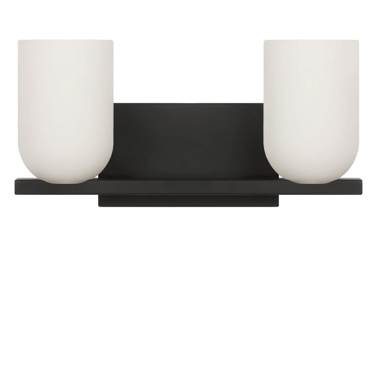Generation Lighting - GLV1962MBKE - Two Light Vanity - Neblina - Midnight Black