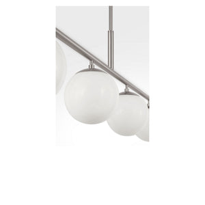 Generation Lighting - GLC1814BN - Four Light Linear Chandelier - Nube - Brushed Nickel