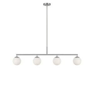 Generation Lighting - GLC1814BN - Four Light Linear Chandelier - Nube - Brushed Nickel