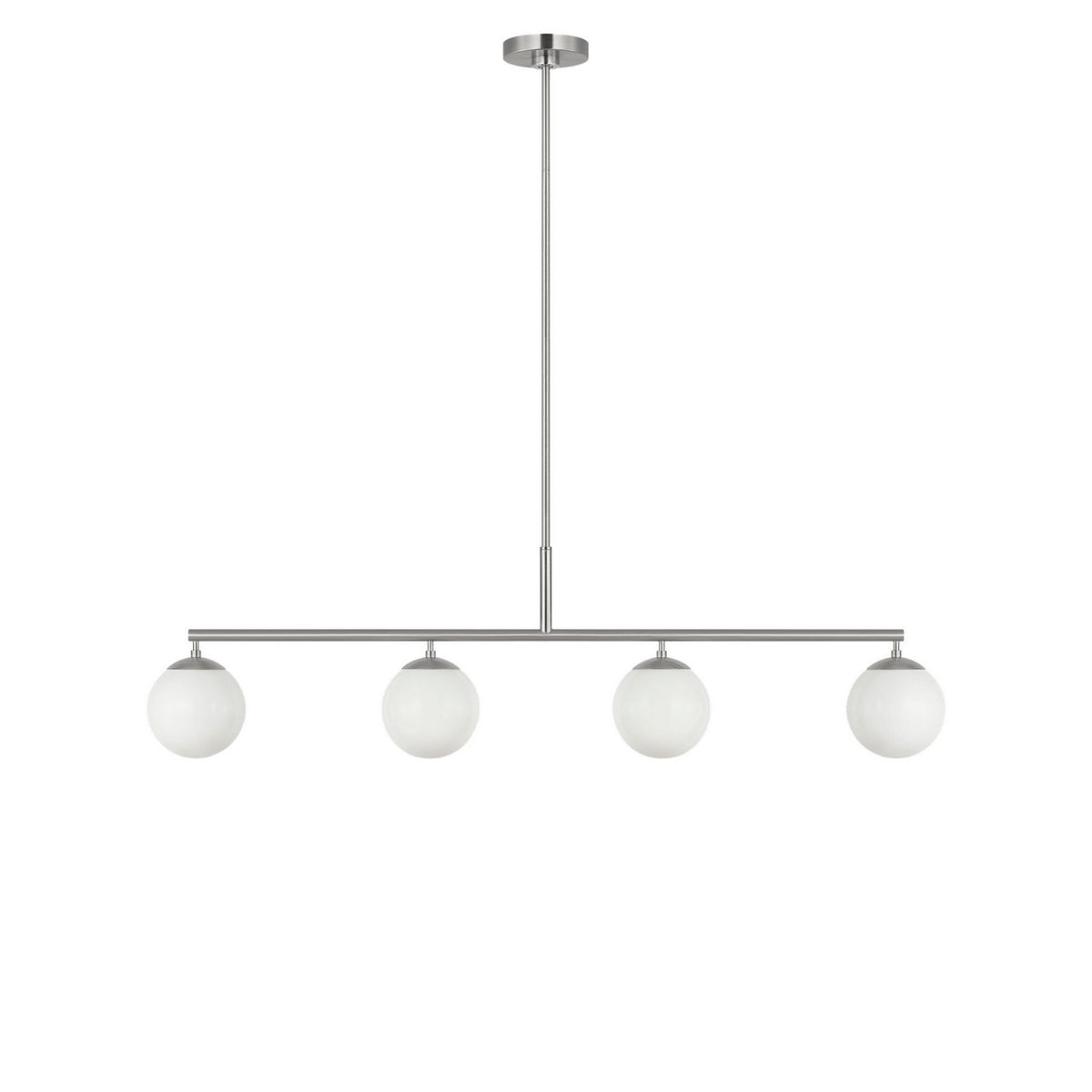 Generation Lighting - GLC1814BNE - Four Light Linear Chandelier - Nube - Brushed Nickel