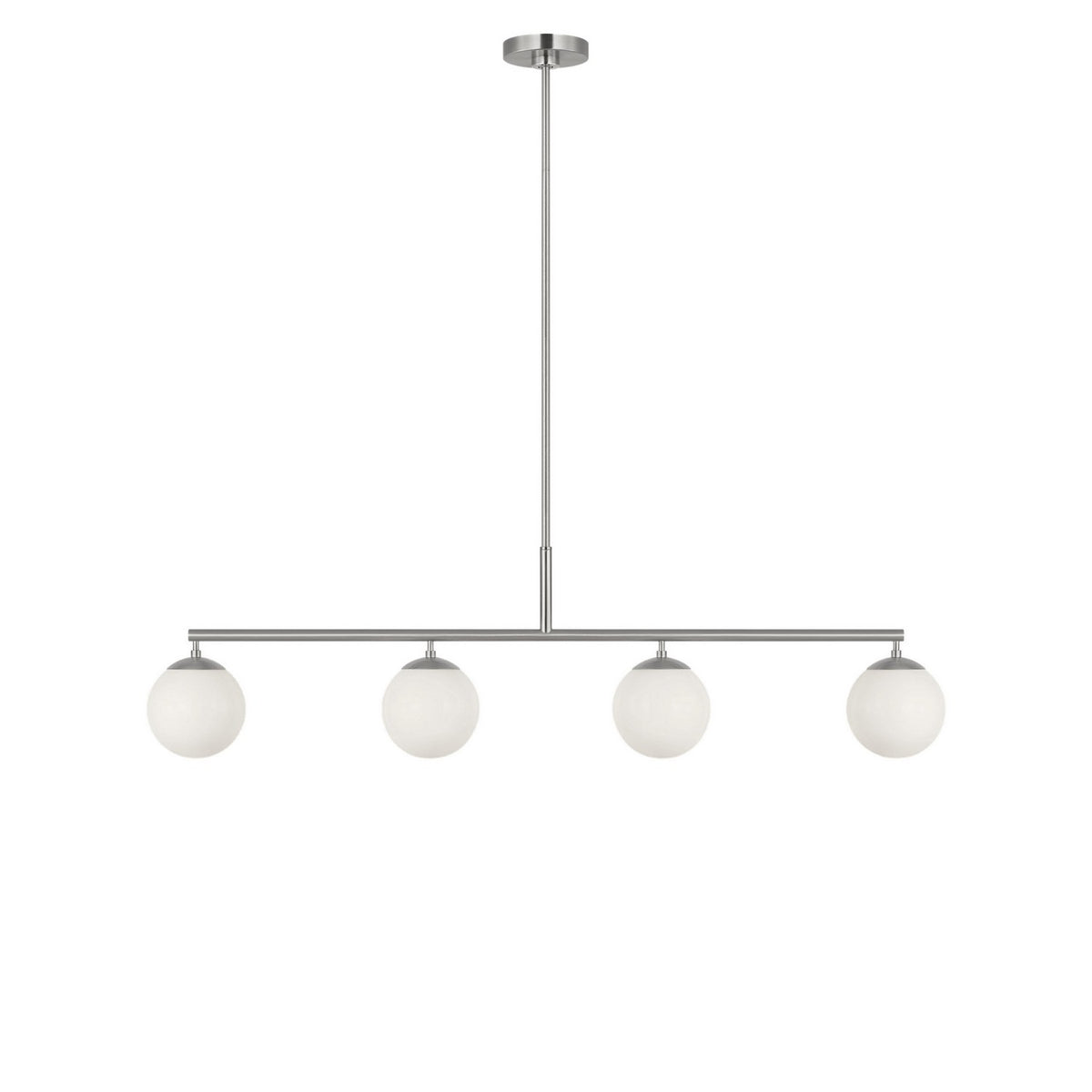 Generation Lighting - GLC1814BNE - Four Light Linear Chandelier - Nube - Brushed Nickel