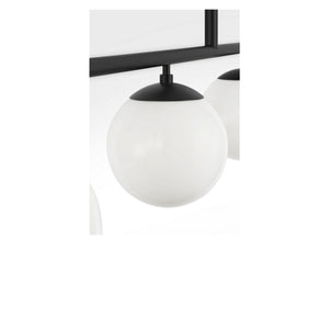 Generation Lighting - GLC1814MBK - Four Light Linear Chandelier - Nube - Midnight Black