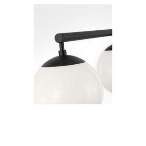 Generation Lighting - GLC1814MBK - Four Light Linear Chandelier - Nube - Midnight Black