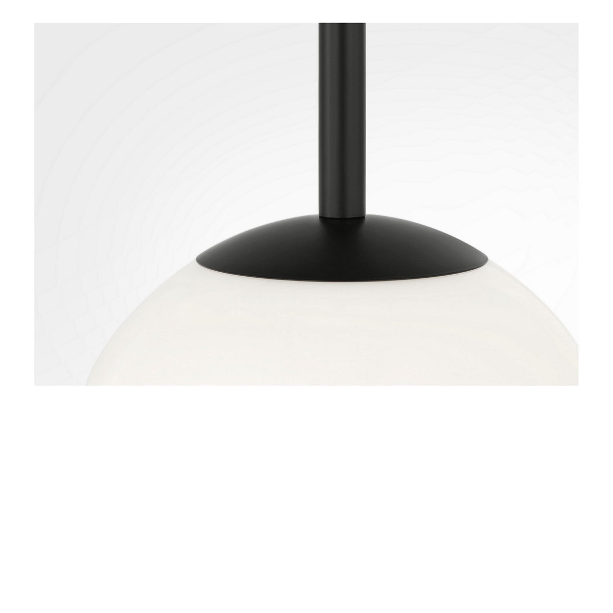 Generation Lighting - GLP1821MBK - One Light Pendant - Nube - Midnight Black