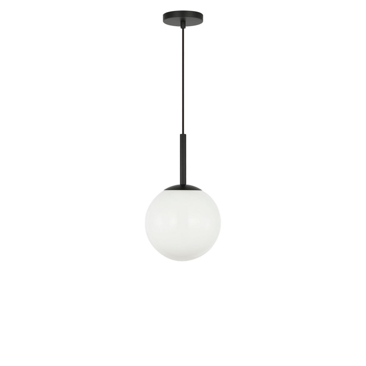 Generation Lighting - GLP1821MBKE - One Light Pendant - Nube - Midnight Black