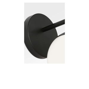 Generation Lighting - GLV1831MBK - One Light Vanity - Nube - Midnight Black