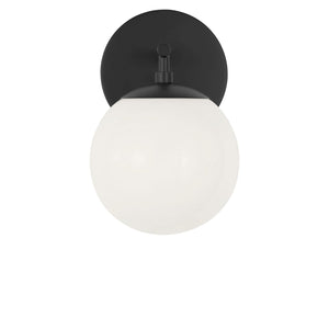 Generation Lighting - GLV1831MBK - One Light Vanity - Nube - Midnight Black