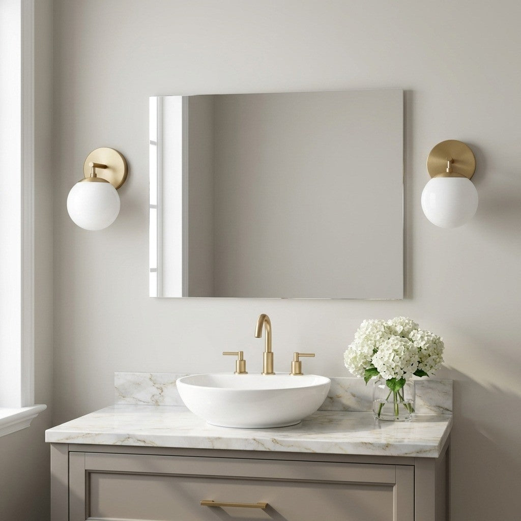 Generation Lighting - GLV1831SB - One Light Vanity - Nube - Satin Brass