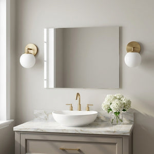 Generation Lighting - GLV1831SB - One Light Vanity - Nube - Satin Brass