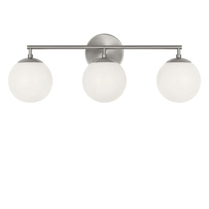 Generation Lighting - GLV1853BNE - Three Light Vanity - Nube - Brushed Nickel