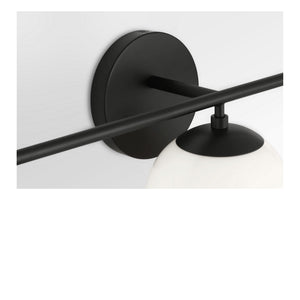 Generation Lighting - GLV1853MBK - Three Light Vanity - Nube - Midnight Black