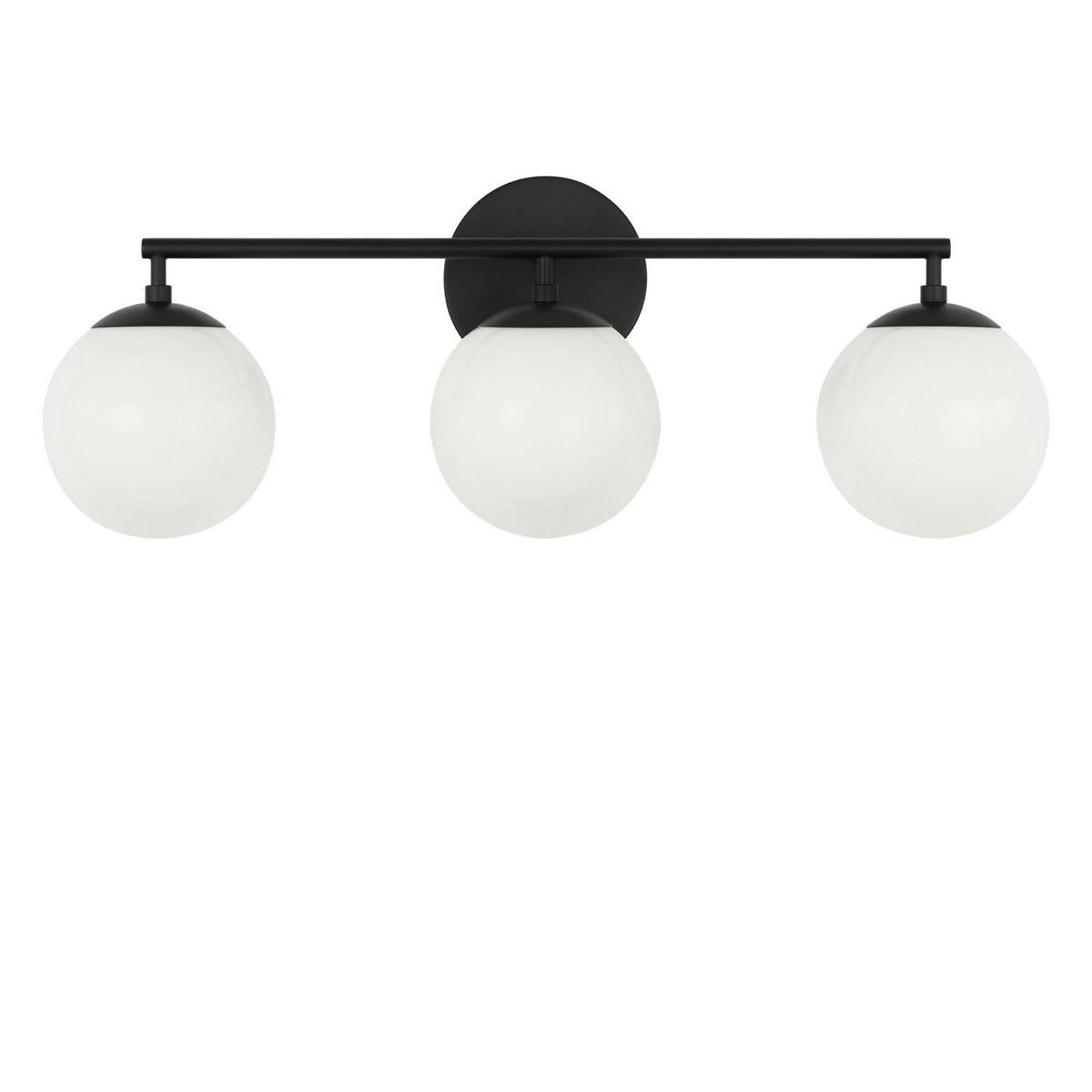 Generation Lighting - GLV1853MBK - Three Light Vanity - Nube - Midnight Black