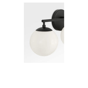 Generation Lighting - GLV1853MBKE - Three Light Vanity - Nube - Midnight Black