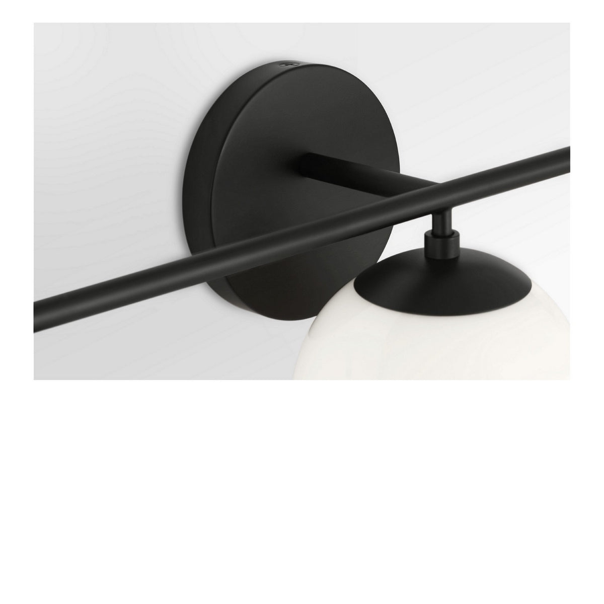 Generation Lighting - GLV1853MBKE - Three Light Vanity - Nube - Midnight Black