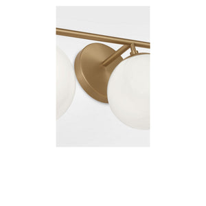 Generation Lighting - GLV1853SB - Three Light Vanity - Nube - Satin Brass