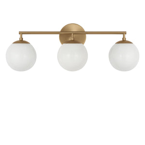 Generation Lighting - GLV1853SB - Three Light Vanity - Nube - Satin Brass
